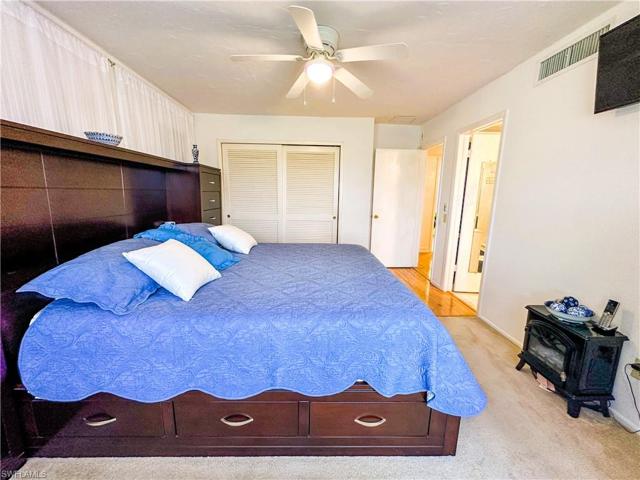 master bed with master closet