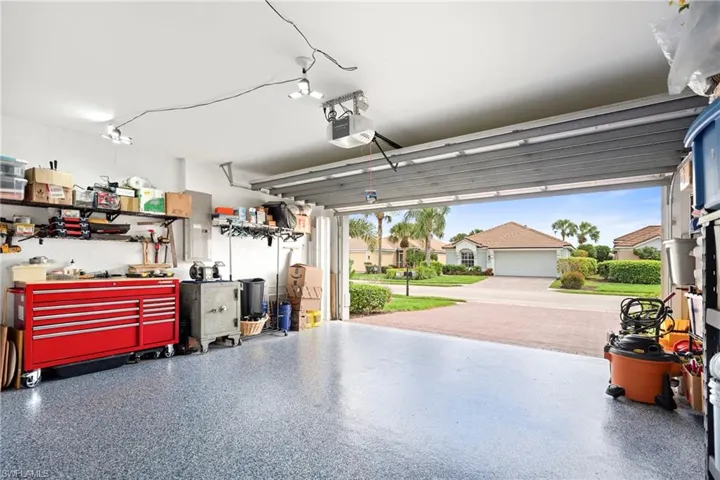 Garage with Epoxy Flooring