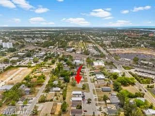 Aerial view of property's location