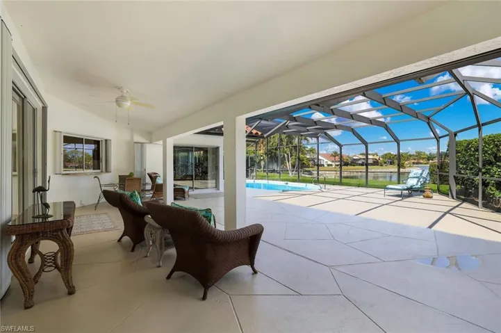 Spacious Covered Pool Deck