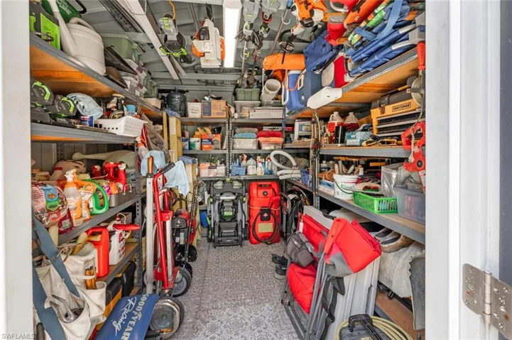 View of storage room