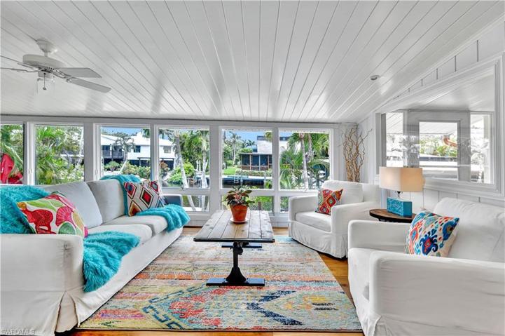 Porch overlooking the water