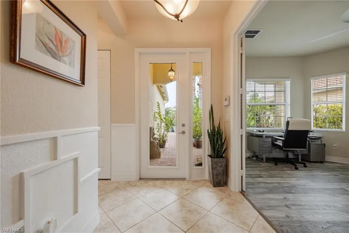 Entryway featuring light hardwood / wood-style floors
