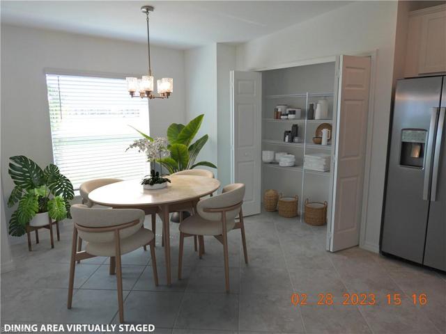 Dining Area Virtually Staged