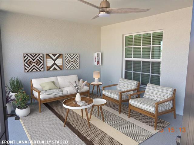 Front Lanai Virtually Staged