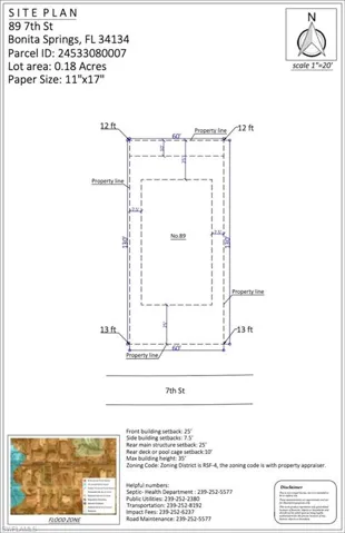 Site Plan 89 7th St Bonita Springs FL 34134
