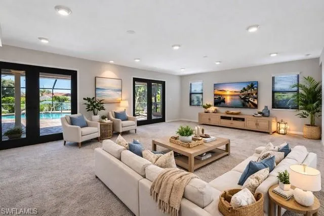 Virtually Staged Living Room