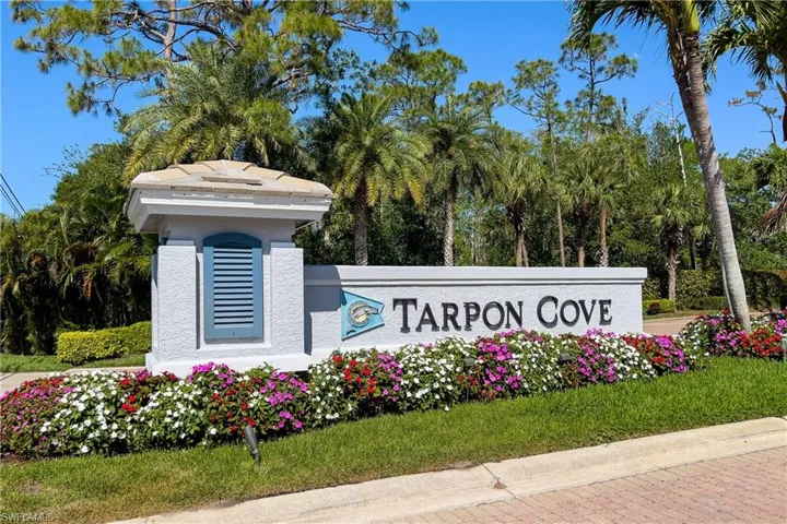 A secured, gate entrance in a popular North Naples community.