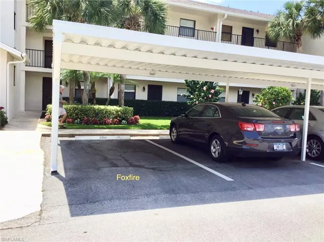 View of covered carport