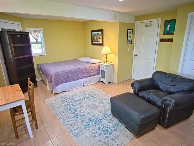 Downstairs: Door leading to garage pictured