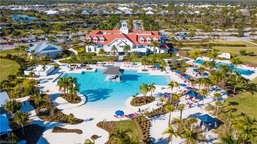 Birds eye view of property