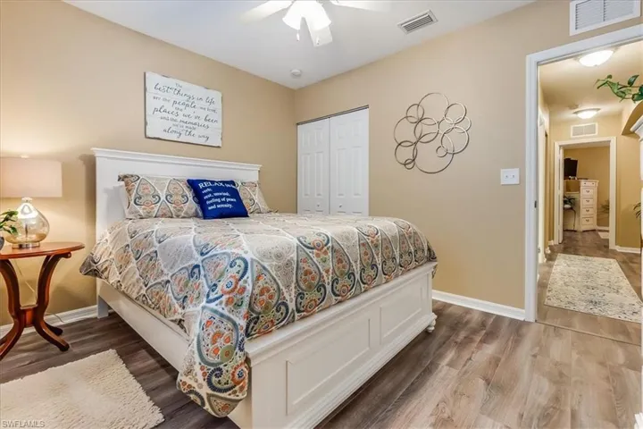 Secondary Bedroom with walk in closet