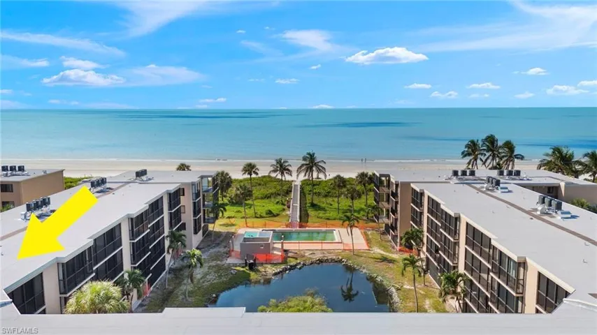 View of water feature with a view of the beach