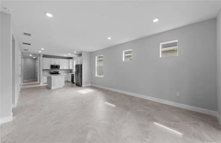 View of unfurnished living room