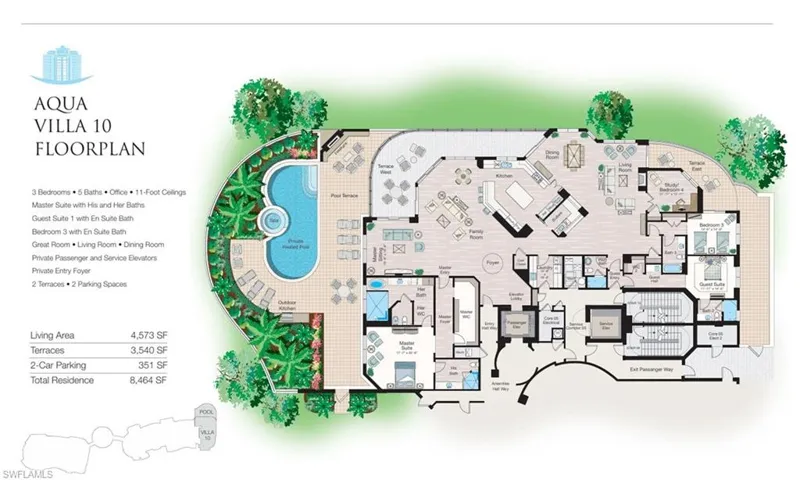 General overview of the gorgeous condo located in Aqua in Pelican.