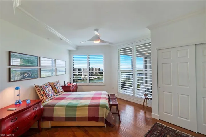 Primary suite with built in closets