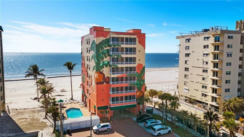 View of water feature featuring a beach view