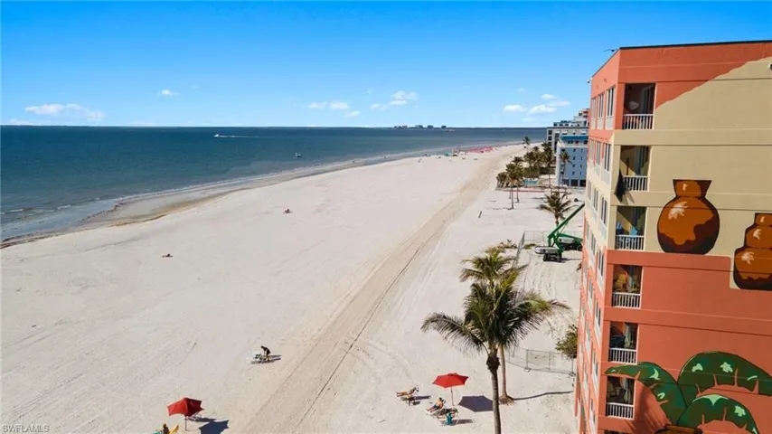 Property view of water featuring a view of the beach