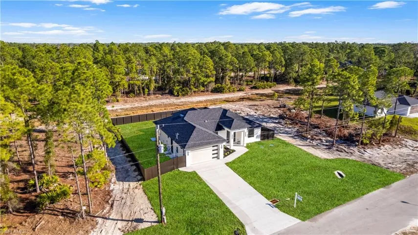 View from above of property