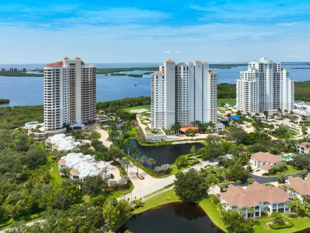 Azure is to the left, with one of the most stunning lobbies, club rooms and pool areas in all of Bonita Bay!