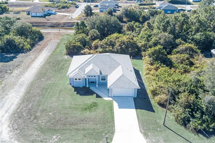 View from above of property