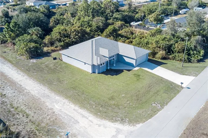 View from above of property