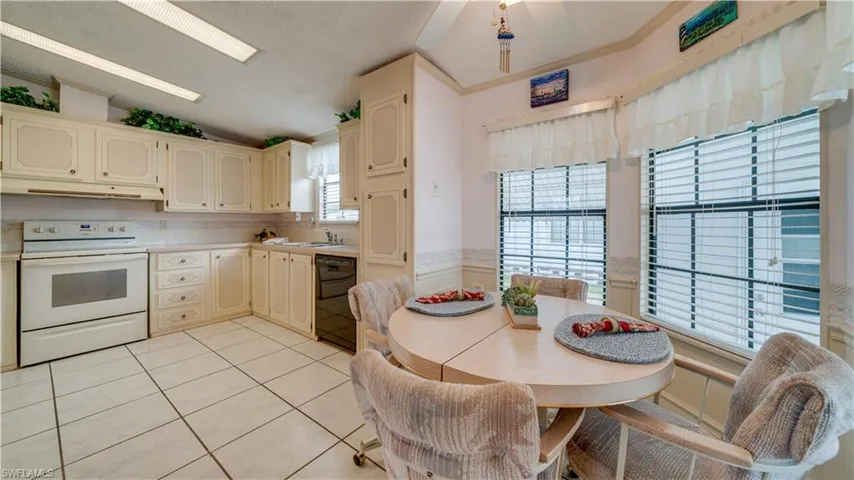 Yes; an eat-in kitchen where Florida sunshine abounds.