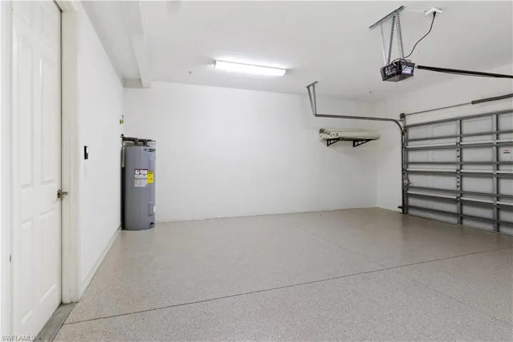 new epoxy floor that has never been driven on