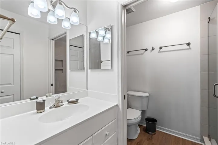 Primary Bathroom - note pocket door