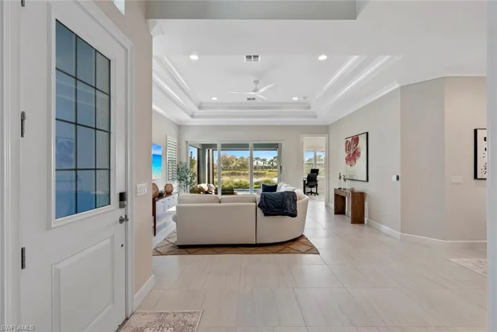 Living room view from the entry way.