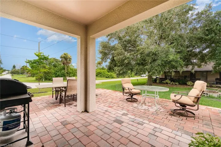 Covered patio