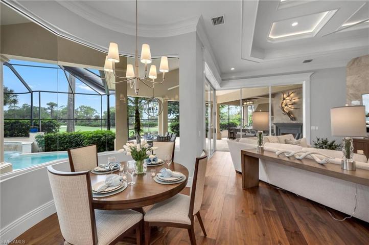 Ready for your morning coffee or tea by the windows that ope up to sunshine and vast, golf vistas?