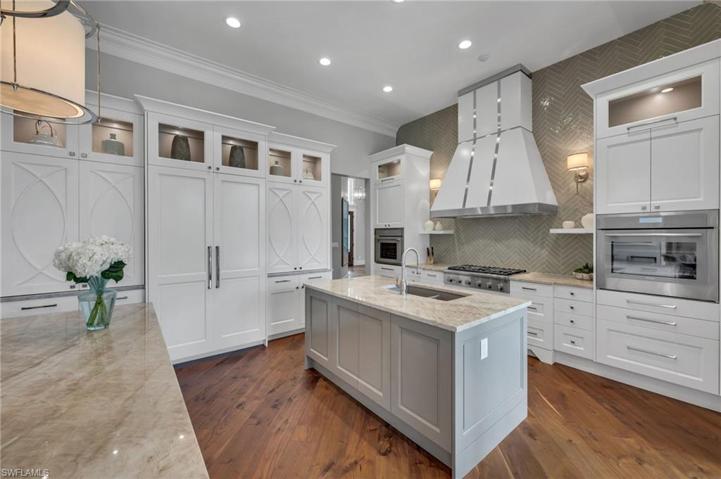 ...with exquisite millwork details and polished nickel hardware to add that touch of class.
