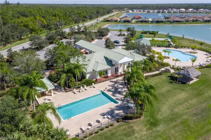 Lap pool and resort style pool