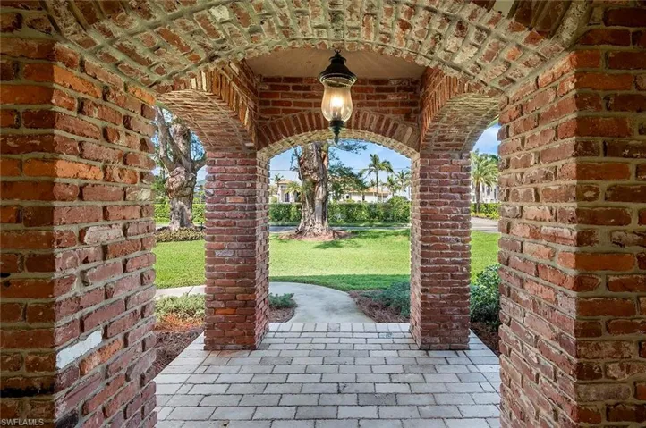 Looking out from front doorway.