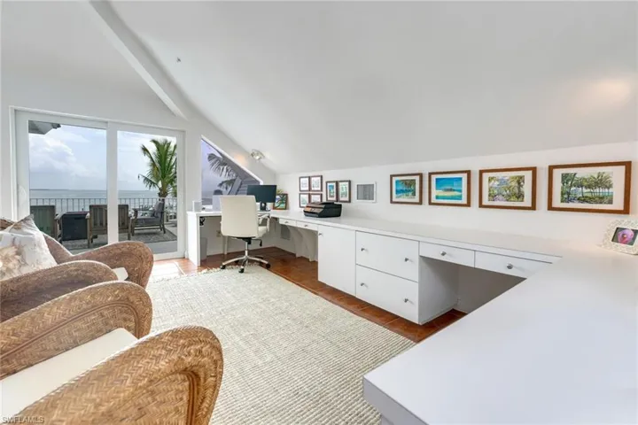 Office space vaulted ceiling