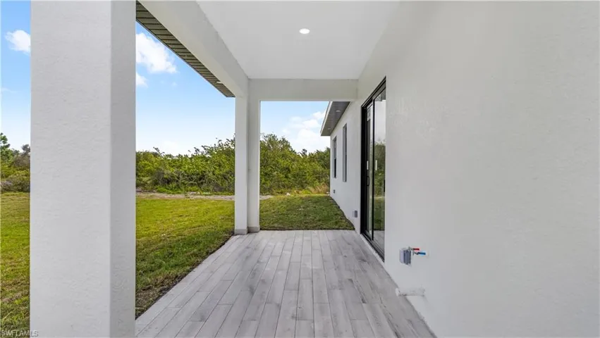 Open back porch