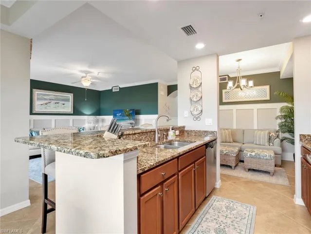 Breakfast Bar, Kitchen, Nook/Dining Area, & Living Room