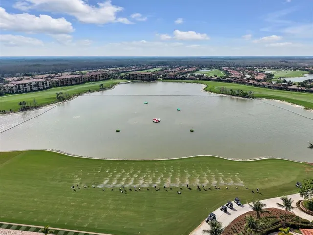 Aerial View of the Driving Range & Lake