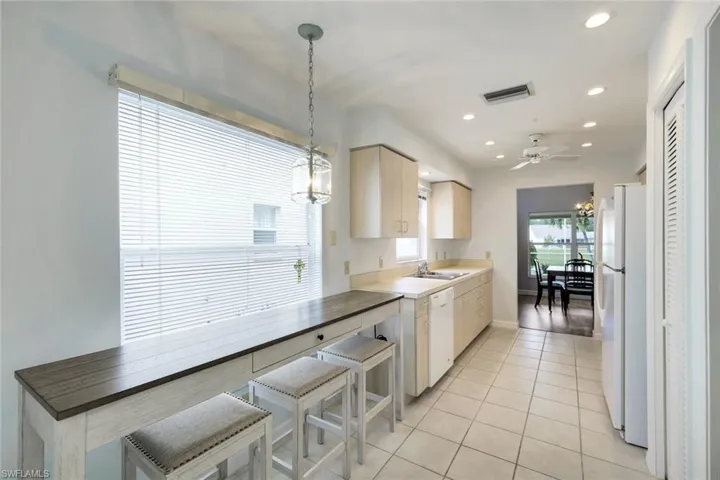 The breakfast nook is perfect for enjoying lunch or a casual dinner.
