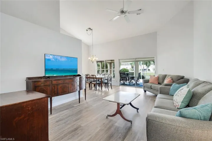 Access the lanai from the main living area.