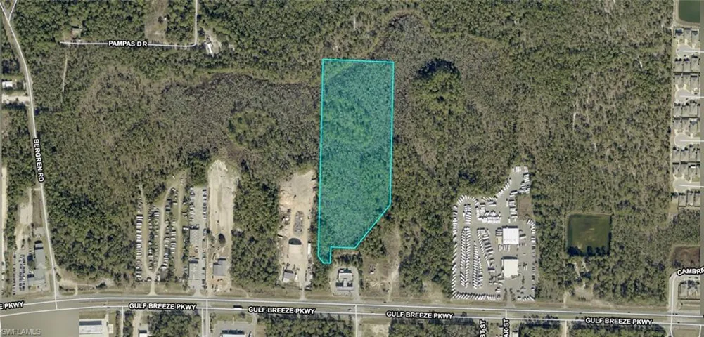 Aerial Survey. Illustrating the property boundaries and land parcel configuration