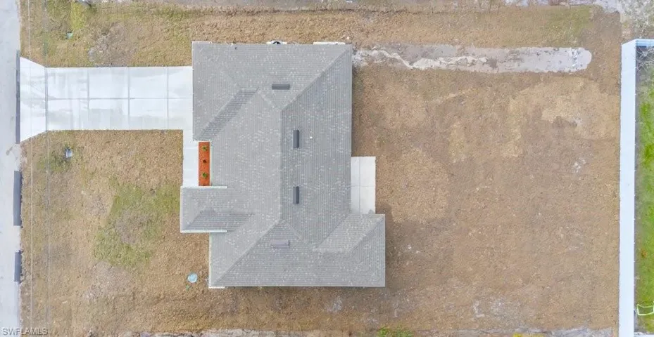 View from above of property