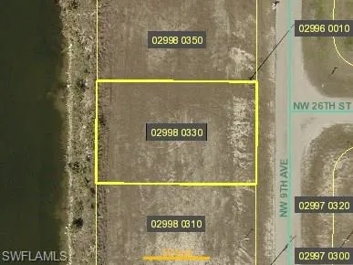 Aerial view of property's location
