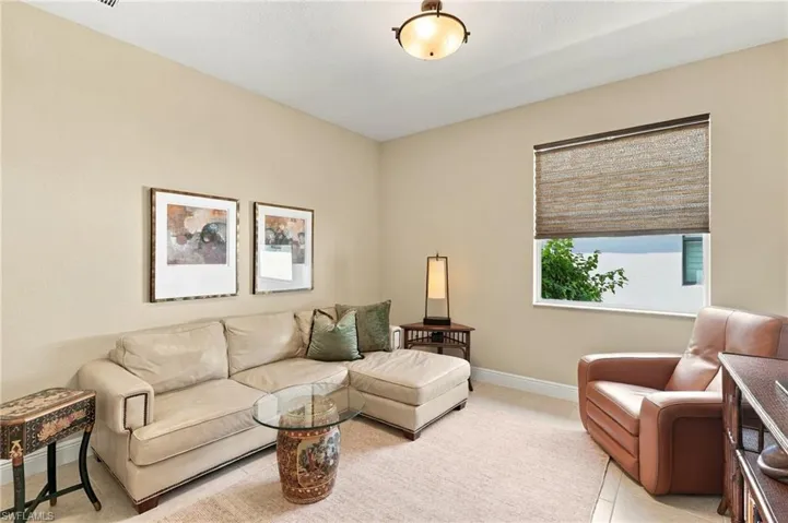 A spacious den for quiet afternoons or welcoming overnight guests.