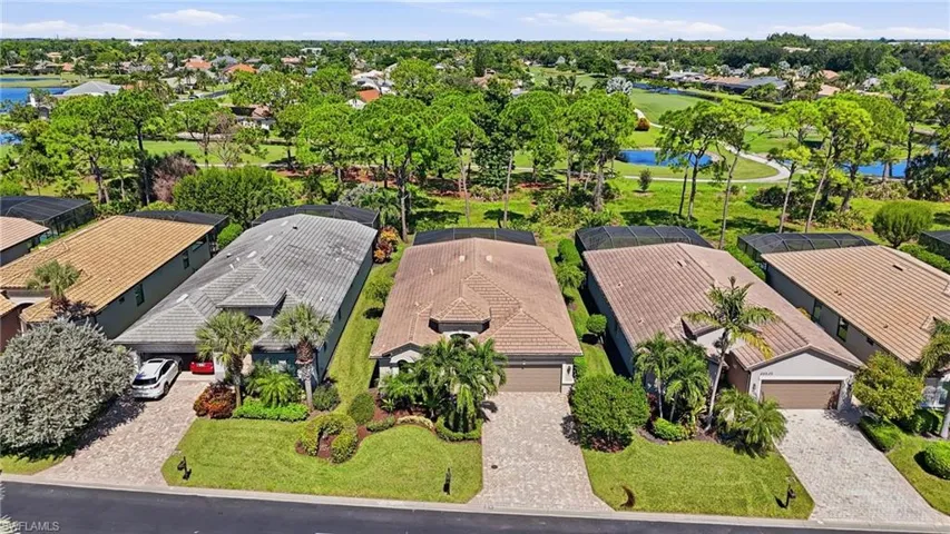 Arial view of the home.