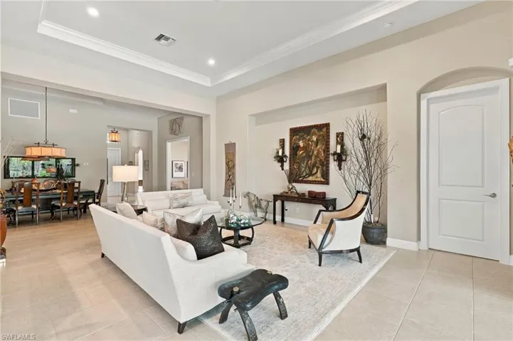 View of dedicated living area from the lanai.