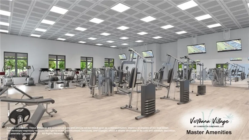 Huge indoor fitness center