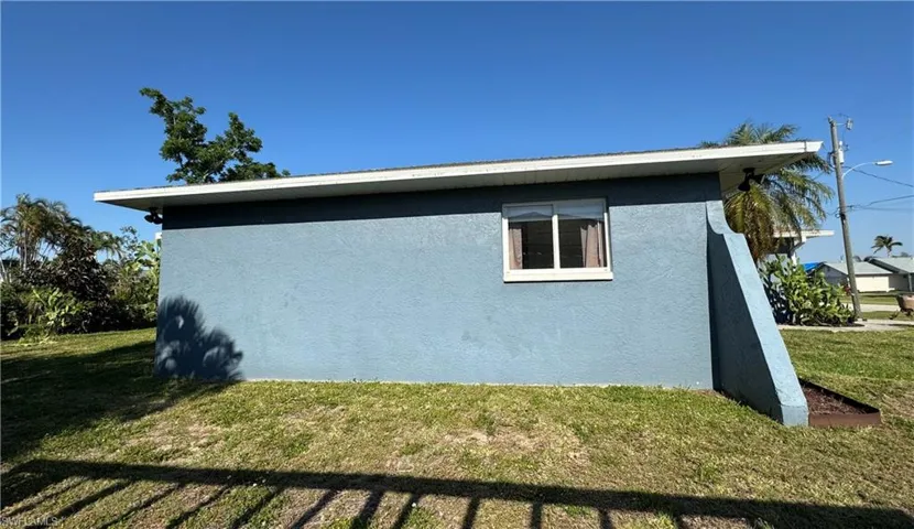 Left side view of home