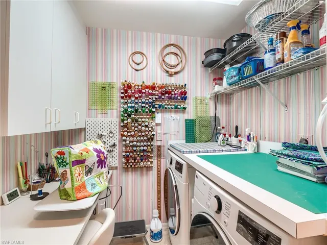 Laundry with space for crafts or hobbies